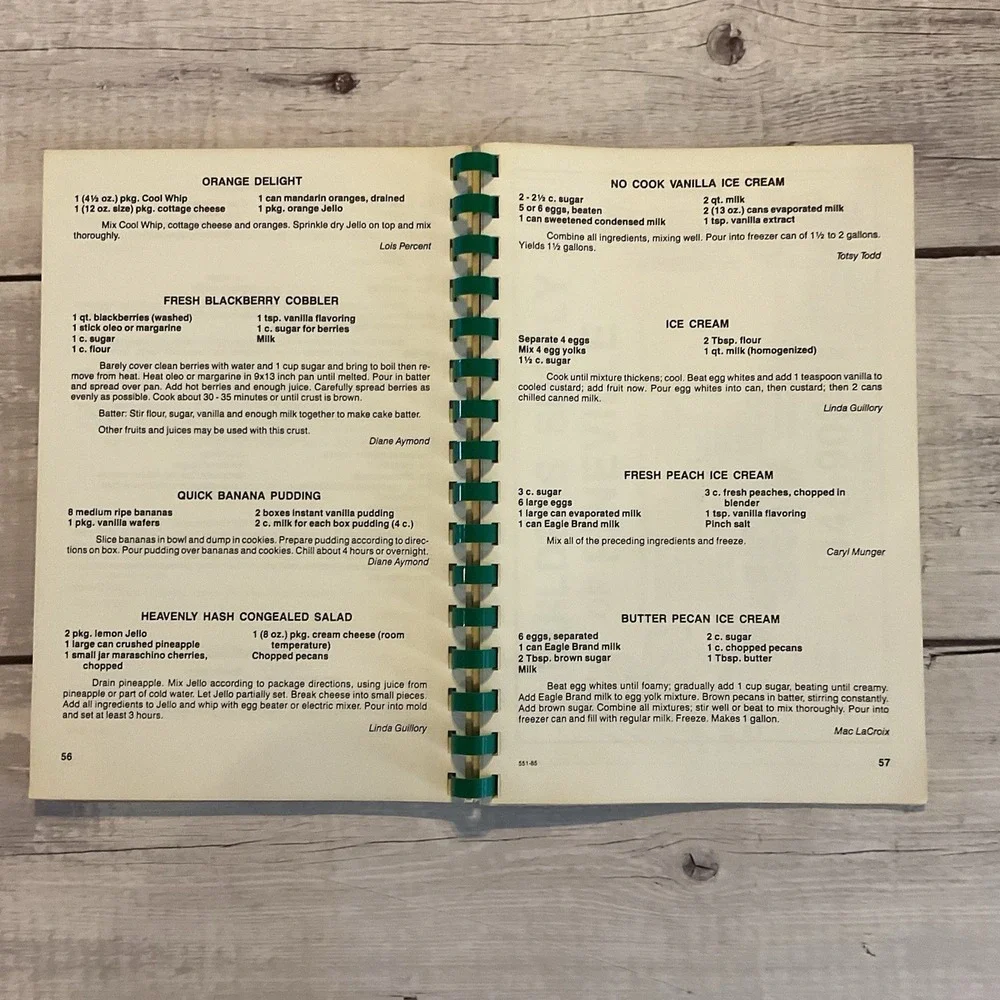 Youth Alive Cookbook Wayside Baptist Church Pollock Louisiana 1985 Recipes